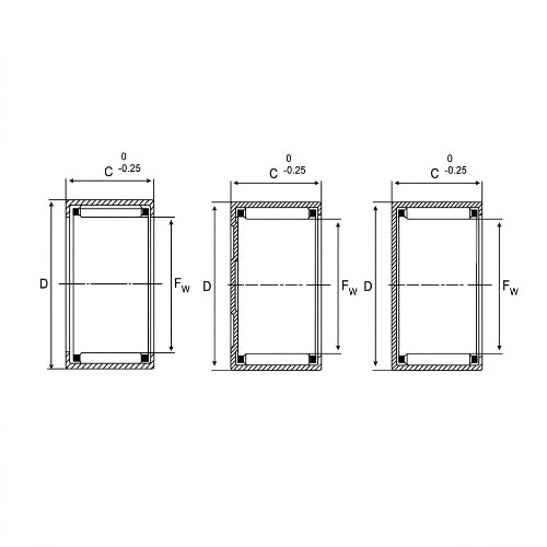 KET precision bearingsHK_Series_Needle_Bearings_drawing